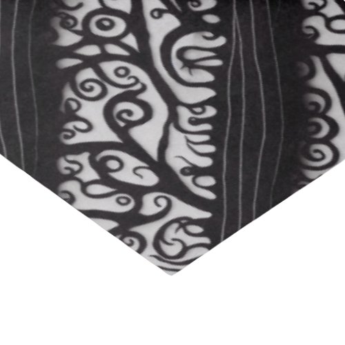 Goth Christmas Tissue Paper _ Black and White