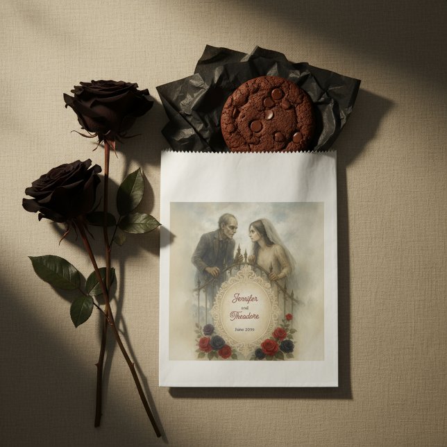 Goth Couple Zombie Halloween Wedding Favor Bag (Goth Couple Zombie Halloween Wedding Favor Bag
)