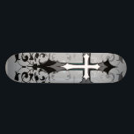 Goth Cross Skateboard Deck<br><div class="desc">A recolored version of my other cross board</div>