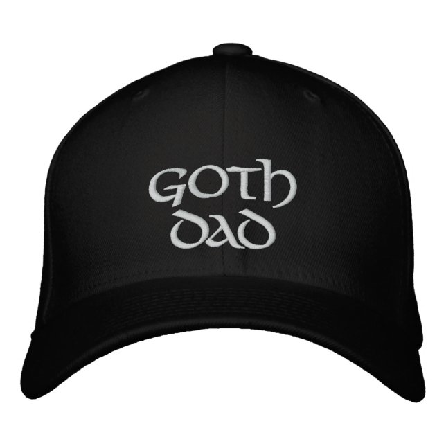 GOTH DAD EMBROIDERED BASEBALL CAP (Front)
