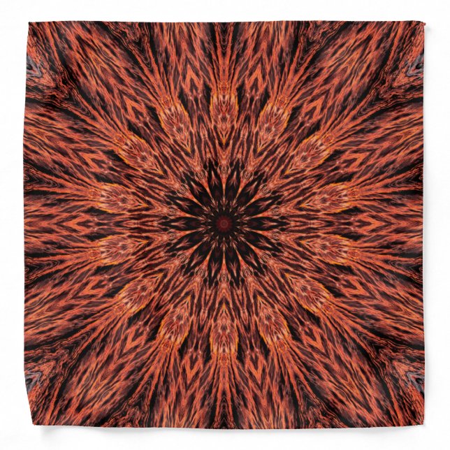 Goth Dark Fire Mandala Bandana (Front)
