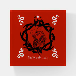 Goth Dark Romantic Lovers Gift Paperweight