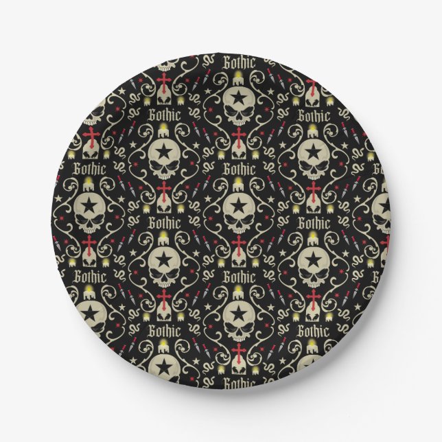 Goth Day 22 May  Paper Plates (Front)
