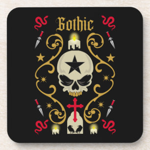 Goth Day And Gothic Art Beverage Coaster