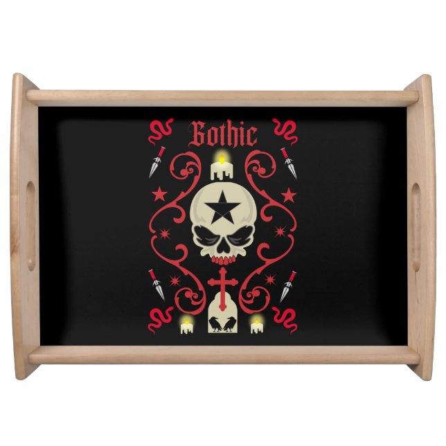 Goth Day Gothic Art  Serving Tray (Front)