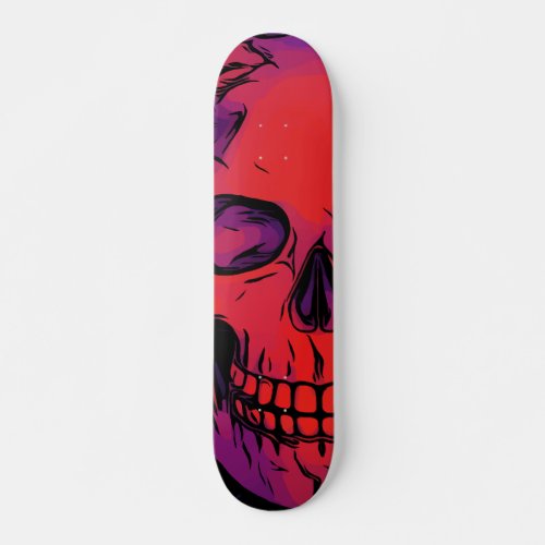 Goth Death Skull Skeleton Custom Skateboard