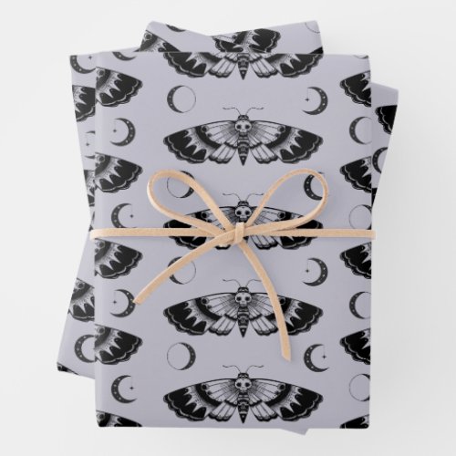 Goth Deaths_head hawkmoth  Wrapping Paper Sheets