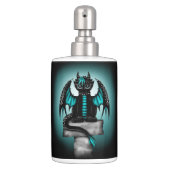 Goth Dragon Soap Dispenser And Toothbrush Holder (Front)