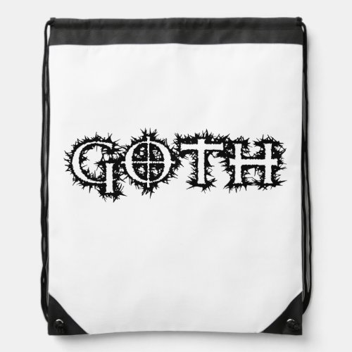 Goth Drawstring Bag