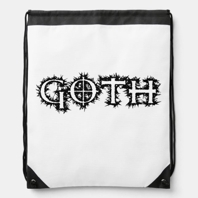 Goth Drawstring Bag (Front)