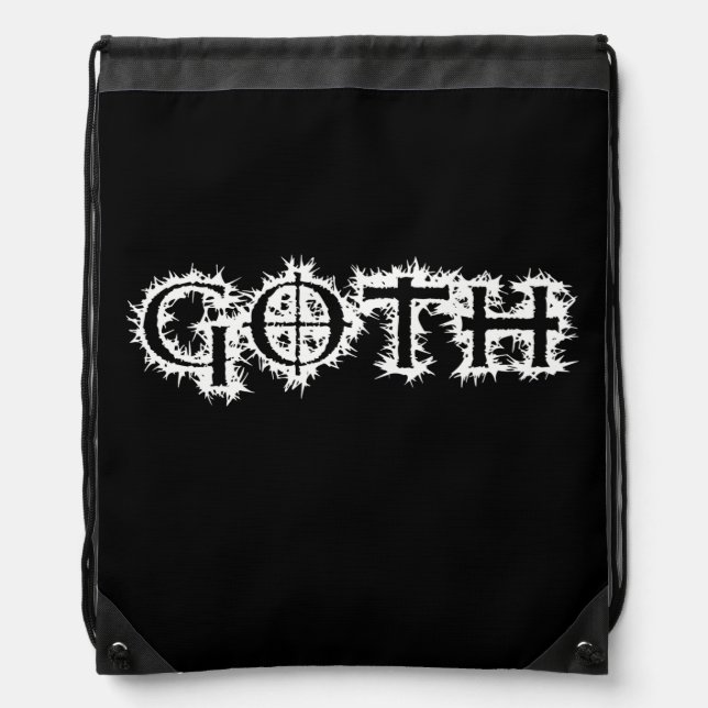 Goth Drawstring Bag (Front)