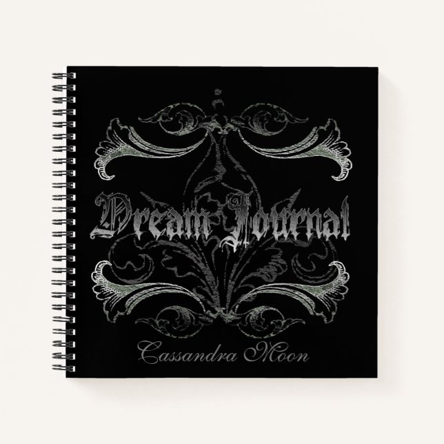 Goth Dream Journal Personalized (Front)