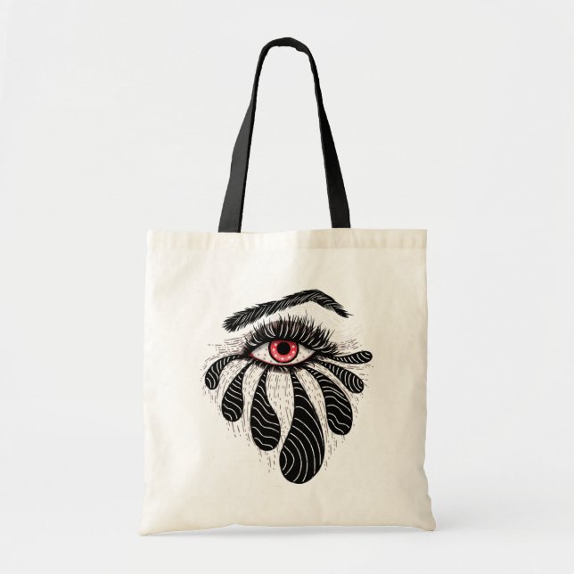 Goth Eye Ink Drawing Tattoo Art  Tote Bag (Front)