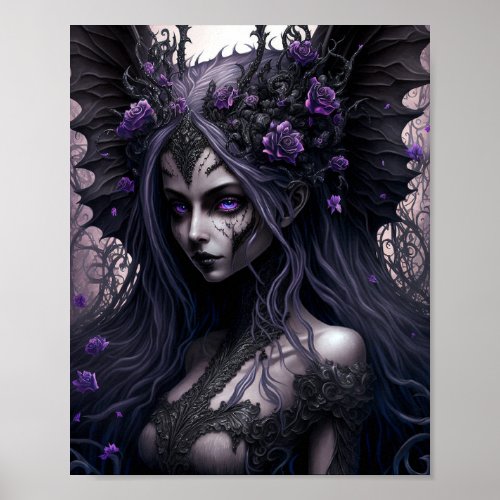 Goth Fairy Dark Fantasy Art Poster