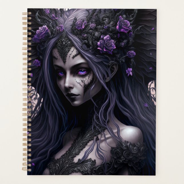 Goth Fairy Gothic Fantasy Art Planner (Front)