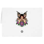 Goth Fairy with Flowers, Butterfly Wings by Al Rio (Back Horizontal)