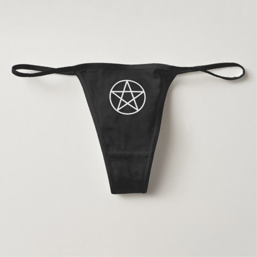 Goth fashion - Occult designs - Pentacle Thong (Front)