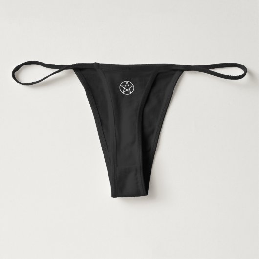 Goth fashion - Occult designs - Pentacle Thong (Back)