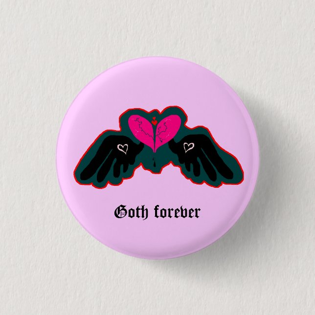 Goth Forever Mini Button (Front)