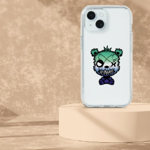 Goth Gay MLM Pride Flag Colored Bear iPhone 15 Case