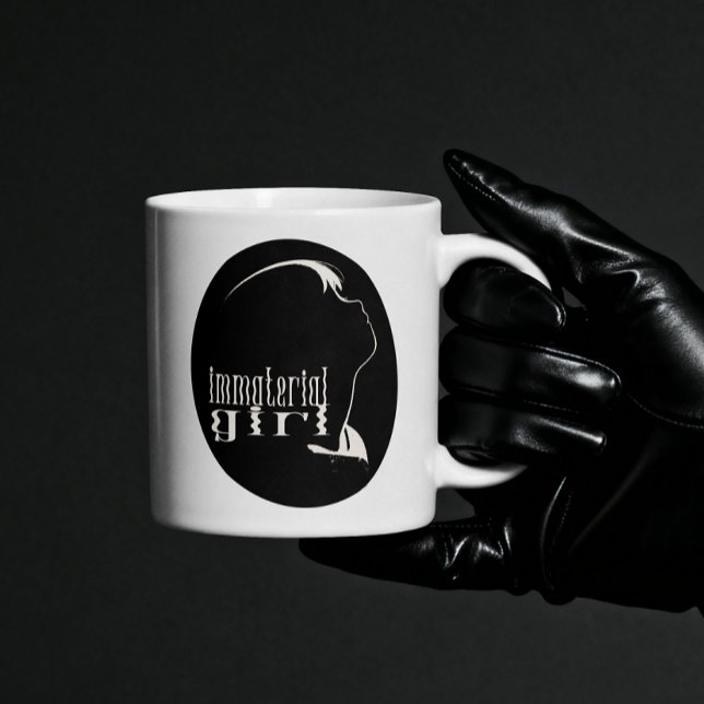 Goth Girl Aesthetic Material Girl Dead Ghost Girl Coffee Mug (Creator Uploaded)