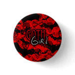 Goth Girl Button