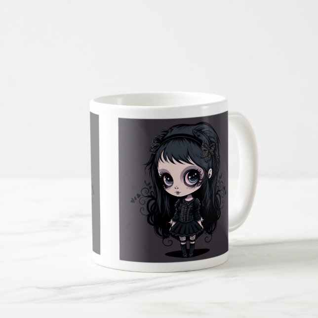 Goth Girl Classic Mug, 11 oz  Coffee Mug (Front Right)