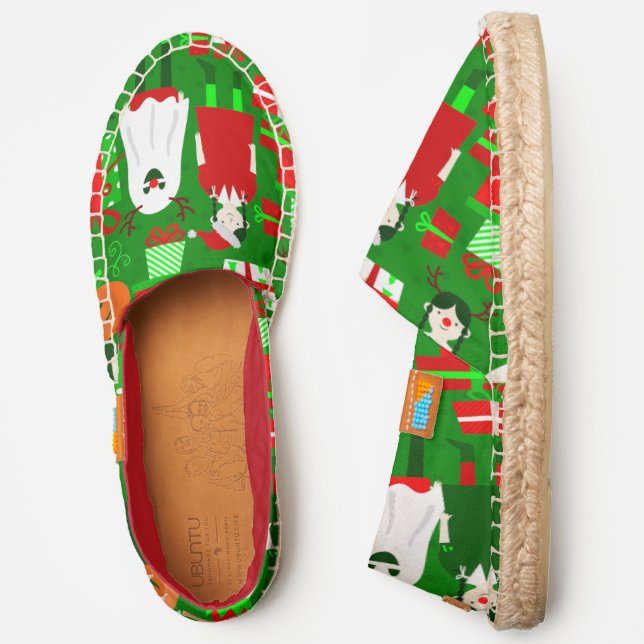 goth girl halloween christmas ghost  espadrilles (Side)