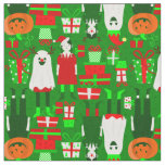 goth girl halloween christmas ghost  fabric