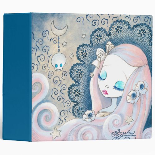 Goth Girl Leila 3 Ring Binder