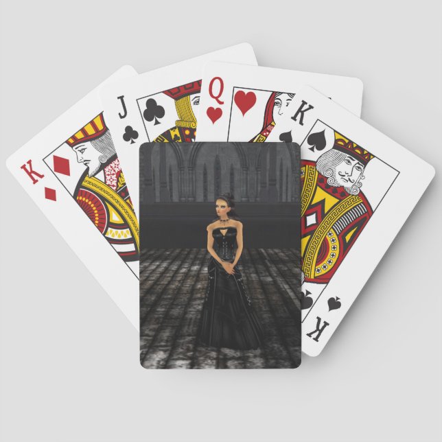 Goth Girl Playing Cards (Back)