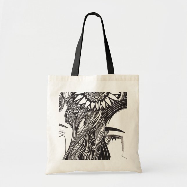 Goth Girl Tote Bag (Front)