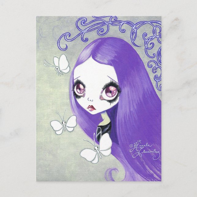 Goth Girl : "Violetta" Postcard (Front)