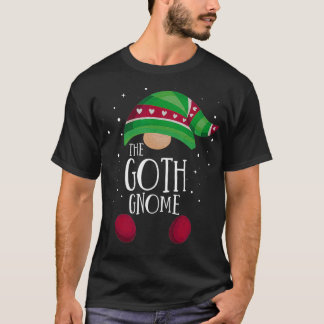 Goth Gnome Family Matching Pajamas Christmas Gift T-Shirt