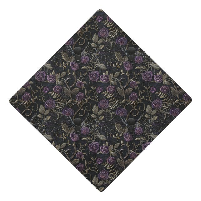  Goth Graduation Cap Topper (Front)