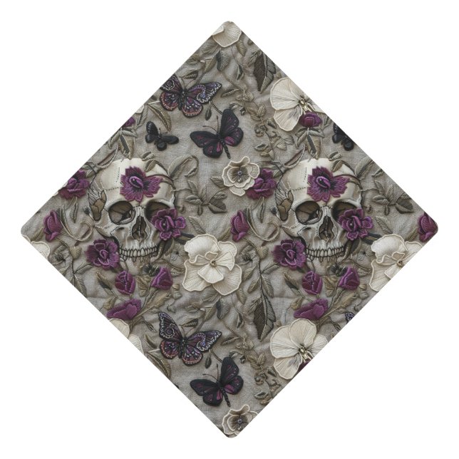  Goth Graduation Cap Topper (Front)