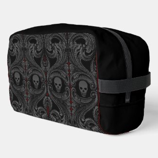 Goth Gray Ornament with Skull Car