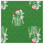 goth green christmas skull coffee skeleton red fabric
