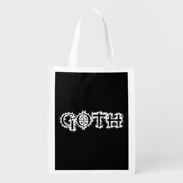 Goth Grocery Bag (Front)