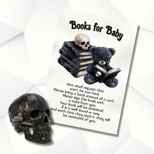 Goth Halloween books for baby Invitation