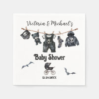 Goth Halloween Clothesline Baby Shower