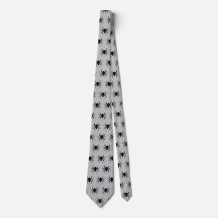 Goth Halloween Spider Tie