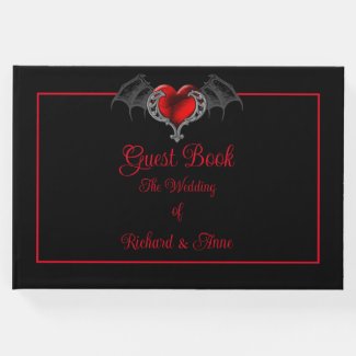 Goth Heart with Bat Wings  Wedding