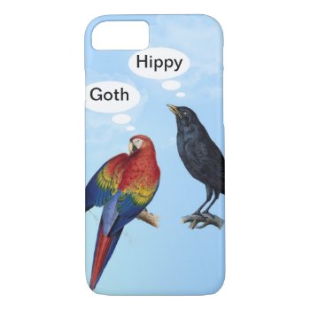 Goth Hippy Funny Iphone 7 Case by In_case at Zazzle