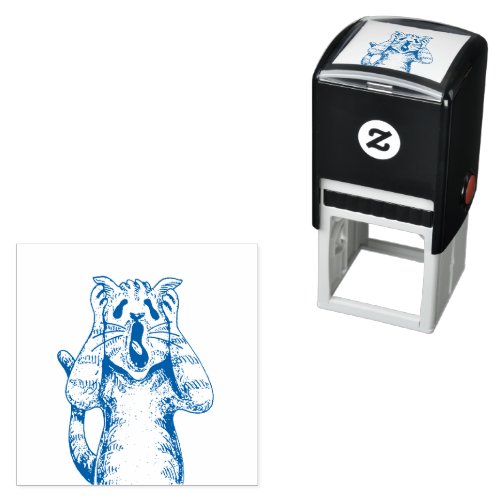 GOTH HORROR CAT DRAMA SOMEONE MOVED LITTERBOX SELF_INKING STAMP