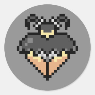 Goth in a short black skirt Sticker