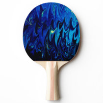 Goth inspired dark shades of blue abstract pattern ping pong paddle Goth inspired dark shades of blue abstract pattern ping pong paddle