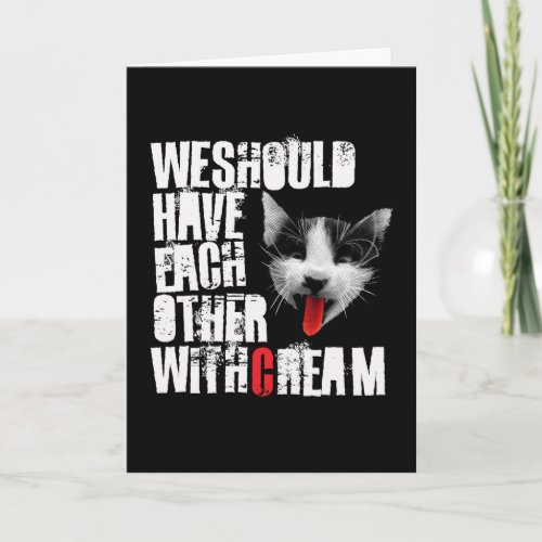 Goth Kitty Greeting Card