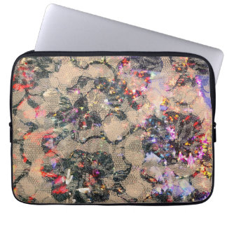 Goth Lace Roses Laptop Sleeve