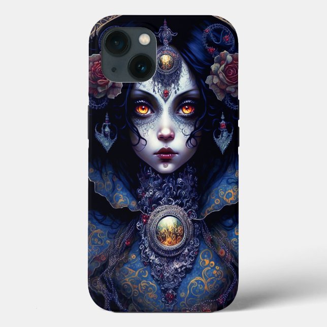 Goth Lady Gothic Fantasy Art Case-Mate iPhone Case (Back)